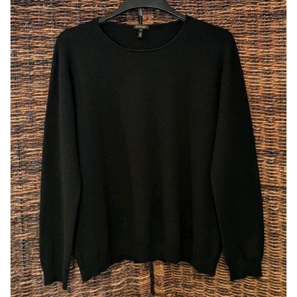 Escada Cashmere Wool Blend Sweater Women´s Large Black...